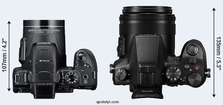 Compare B700 versus FZ2000 top