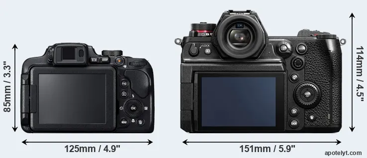 Comparison B700 or S1H rear