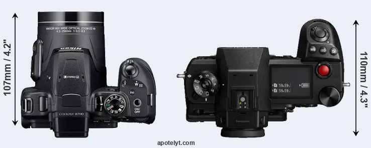 Compare B700 versus S1H top