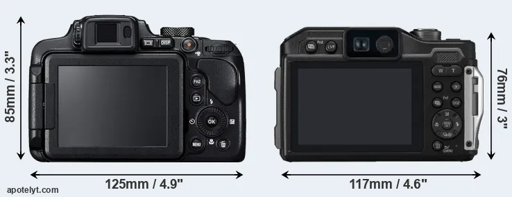 Comparison B700 or TS7 rear