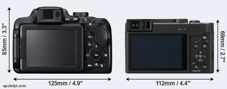 Comparison B700 or ZS80 rear