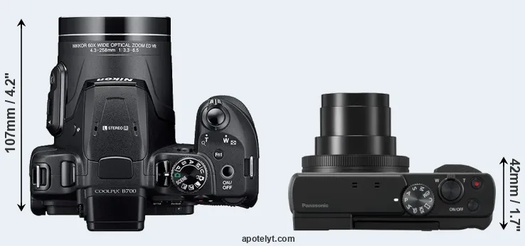 Compare B700 versus ZS80 top