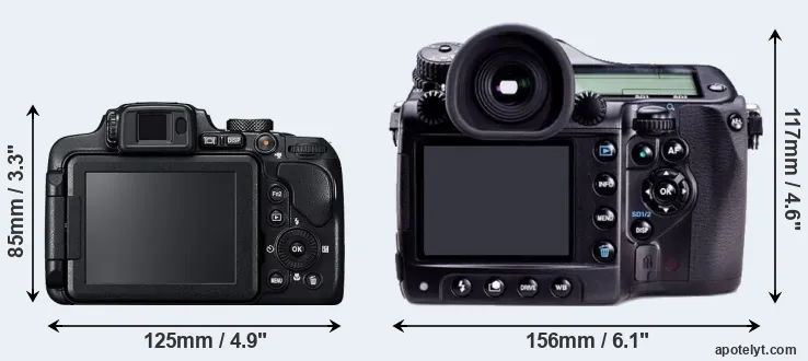 Comparison B700 or 645D rear