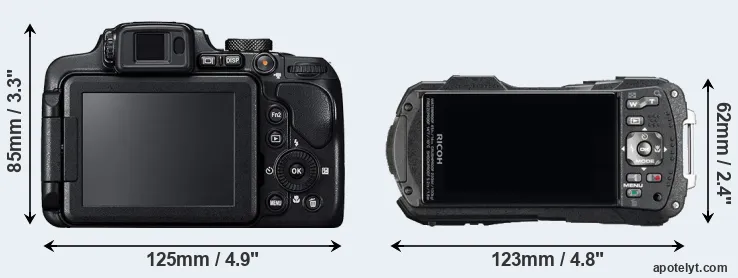Comparison B700 or WG-60 rear