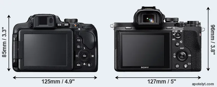 Comparison B700 or A7 II rear