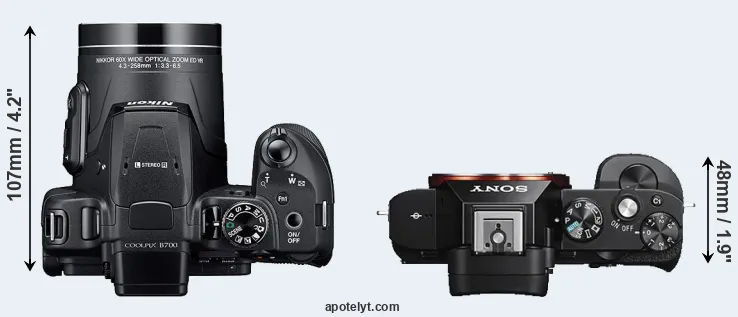 Compare B700 versus A7S top