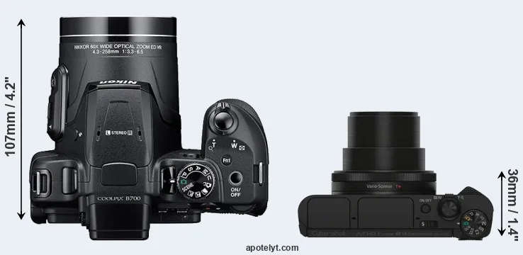 Compare B700 versus HX90V top