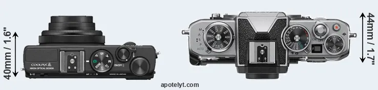 Compare Coolpix A versus Z fc top