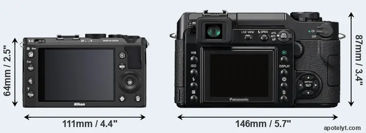 Comparison Coolpix A or L1 rear