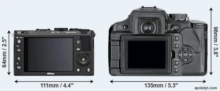 Comparison Coolpix A or L10 rear