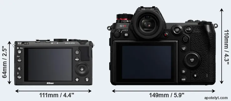 Comparison Coolpix A or S1R rear
