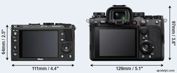 Comparison Coolpix A or A1 rear