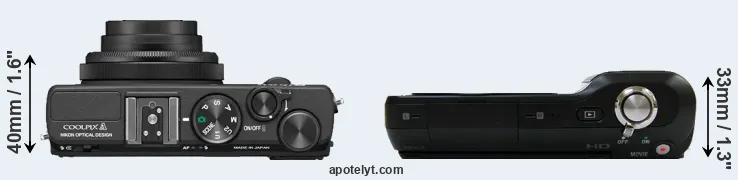 Compare Coolpix A versus NEX-3 top