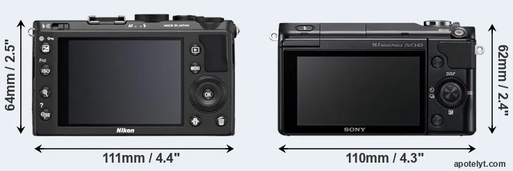 Comparison Coolpix A or NEX-3N rear