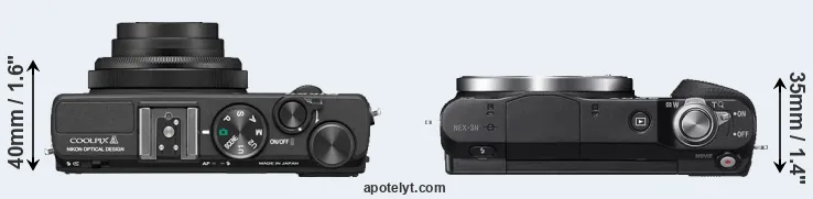 Compare Coolpix A versus NEX-3N top