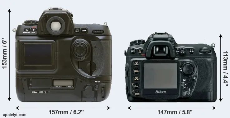 Comparison D1 or D200 rear