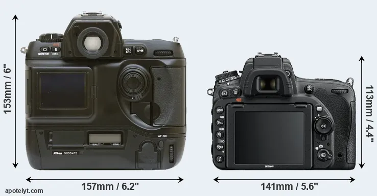 Comparison D1 or D750 rear