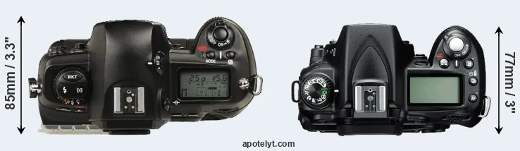 Compare D1 versus D90 top