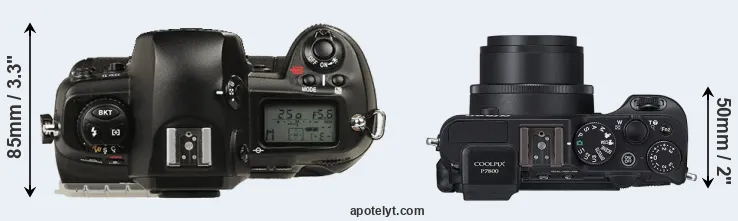 Compare D1 versus P7800 top