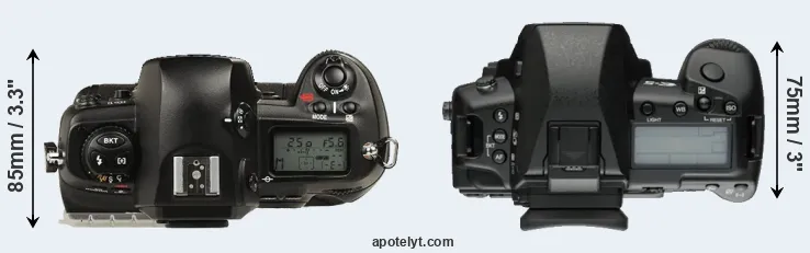 Compare D1 versus E-5 top