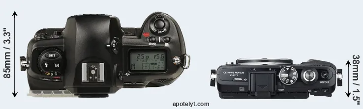 Compare D1 versus E-PL7 top