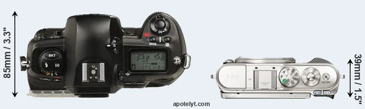 Compare D1 versus E-PL9 top