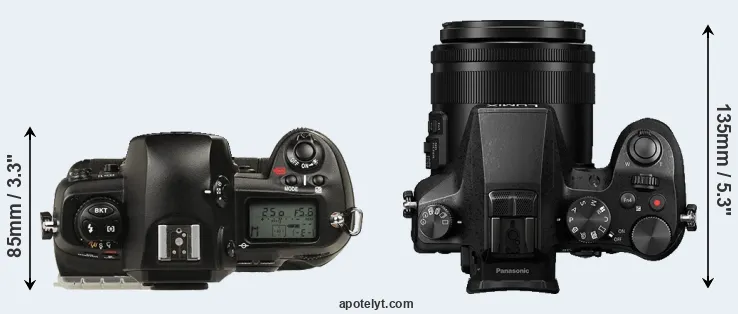Compare D1 versus FZ2000 top