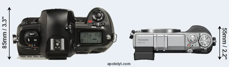 Compare D1 versus GX7 top
