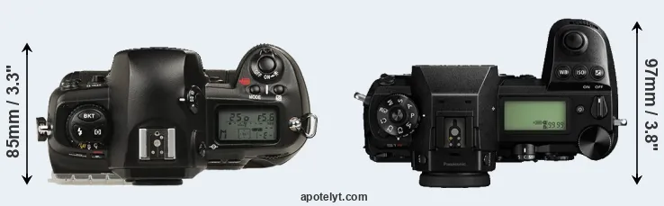Compare D1 versus S1R top