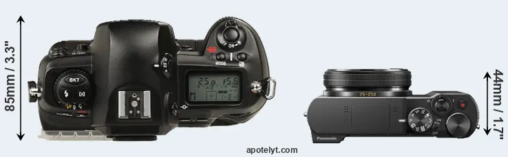 Compare D1 versus TZ100 top