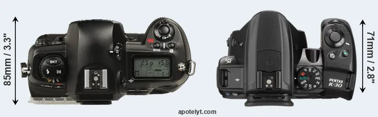 Compare D1 versus K-30 top