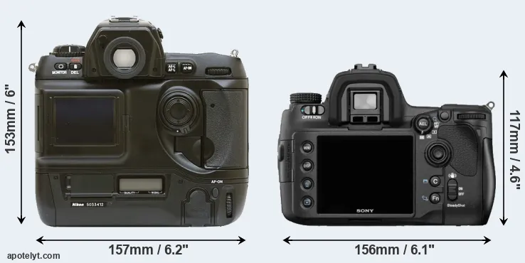 Comparison D1 or A850 rear