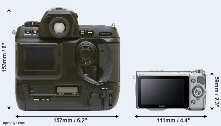 Comparison D1 or NEX-5T rear