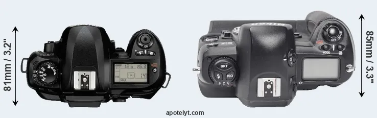 Compare D100 versus D1X top