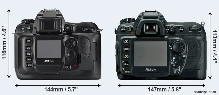 Comparison D100 or D200 rear