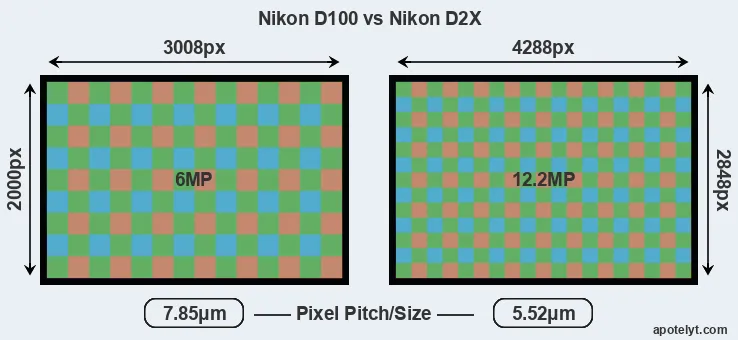 D100 versus D2X MP