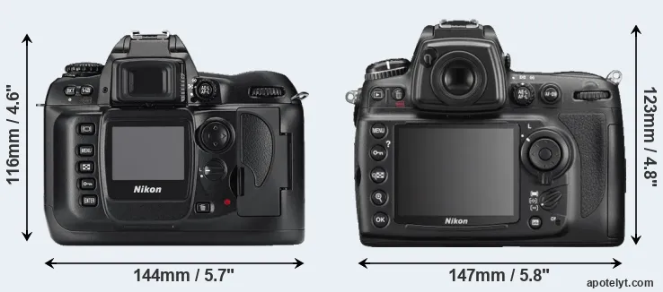 Comparison D100 or D700 rear