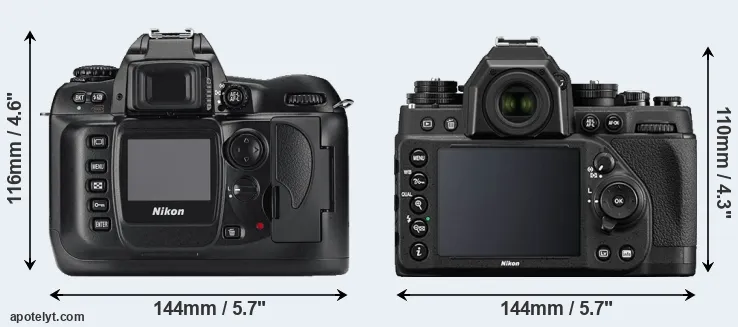 Comparison D100 or Df rear
