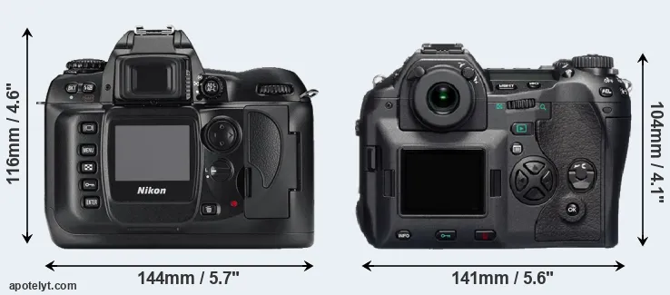 Comparison D100 or E-1 rear