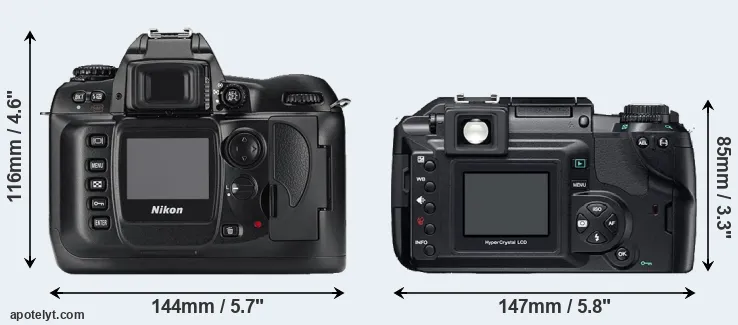 Comparison D100 or E-300 rear