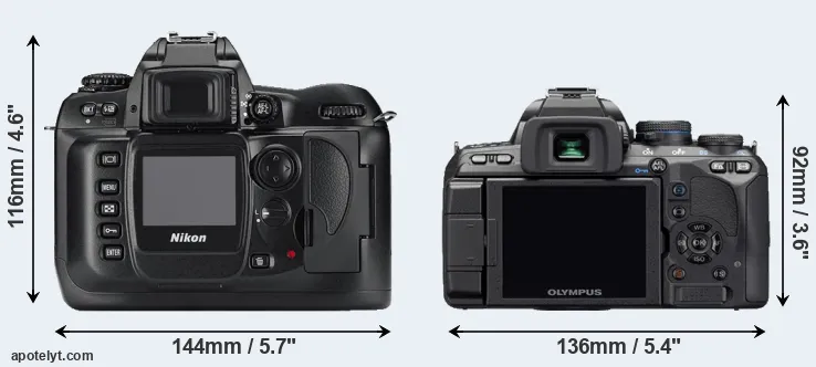 Comparison D100 or E-510 rear