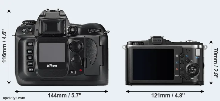 Comparison D100 or E-P2 rear