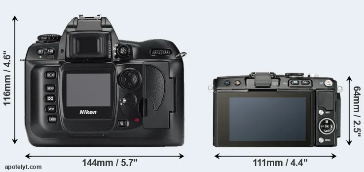 Comparison D100 or E-PL5 rear
