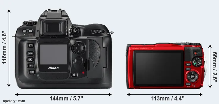 Comparison D100 or TG-6 rear