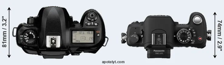 Compare D100 versus G10 top