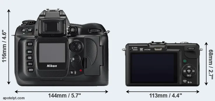 Comparison D100 or GF2 rear