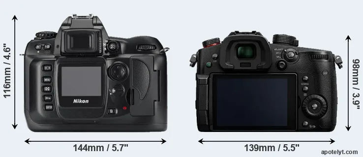 Comparison D100 or GH5s rear