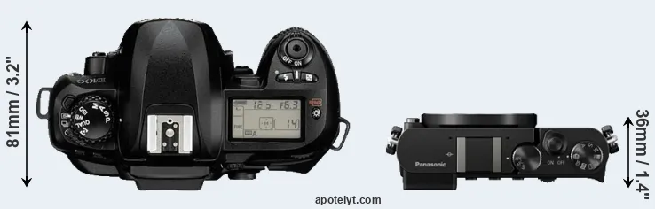Compare D100 versus GM5 top