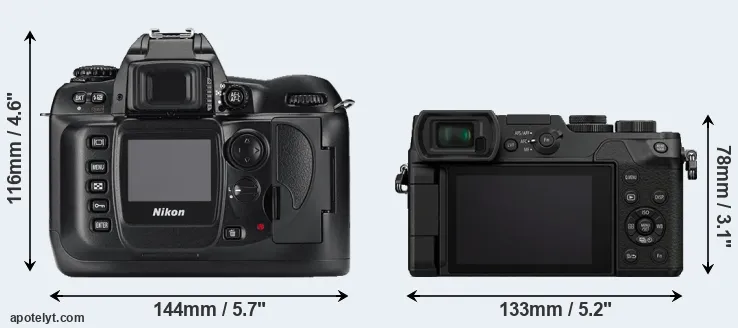 Comparison D100 or GX8 rear
