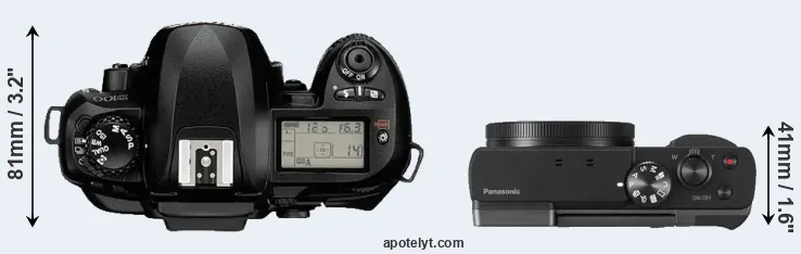 Compare D100 versus ZS70 top